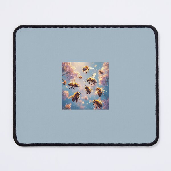 Item preview, Artistic Bee Illustration – Vibrant and Lively Digital Art designed and sold by PixelVibe782.