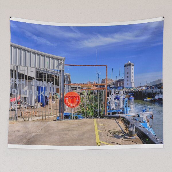 Item preview, North Shields Fish Quay in Autumn Sunshine designed and sold by Violaman.