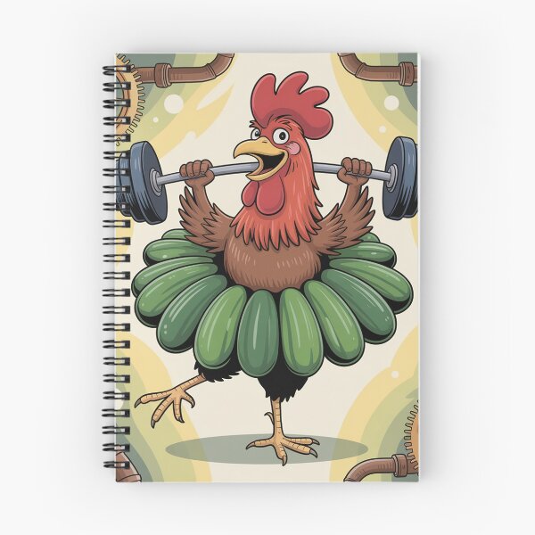 Item preview, a comical rooster balancing on one leg.  designed and sold by Lilashakti ⭐️ ⭐️ ⭐️ ⭐️ ⭐️.