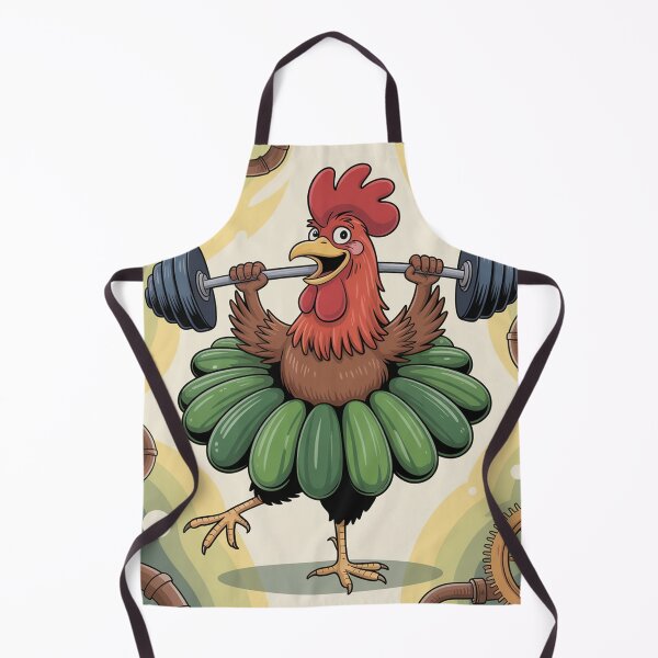 Item preview, a comical rooster balancing on one leg. designed and sold by Lilashakti ⭐️ ⭐️ ⭐️ ⭐️ ⭐️.