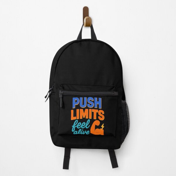 Item preview, Push Limits Feel Alive – Colorful Motivational Gym Design designed and sold by ArthUpscale.
