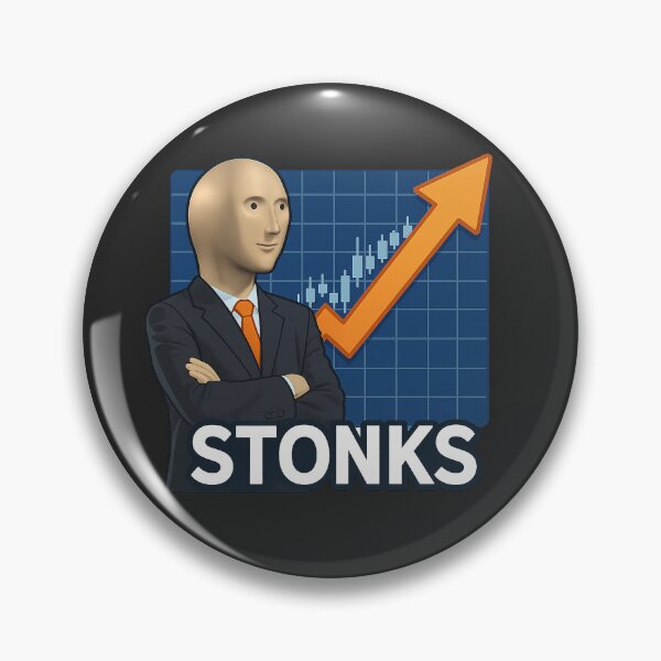 Item preview, Stonks Meme Man Design designed and sold by Bratak.