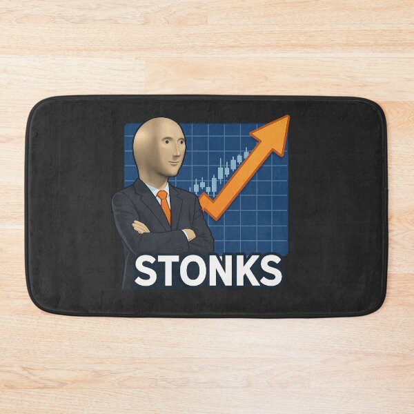 Item preview, Stonks Meme Man Design designed and sold by Bratak.