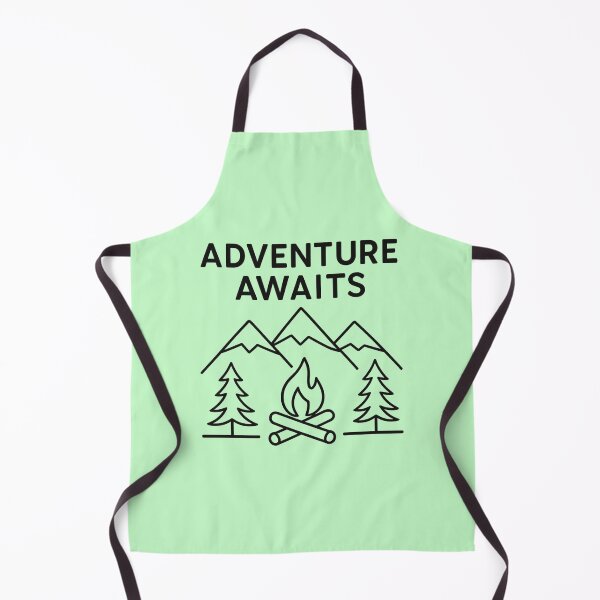 Item preview, Adventure Awaits – Minimalist Mountain Camping Design designed and sold by Dragonfly-10.