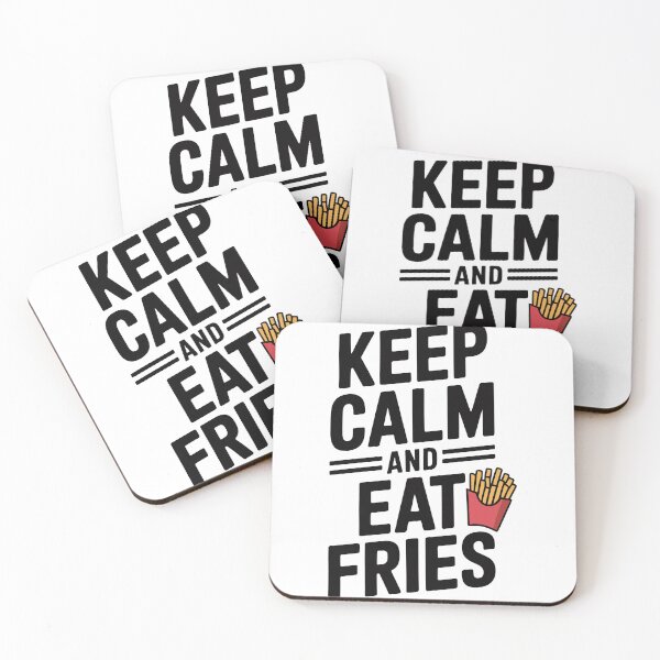 Item preview, Keep Calm and Eat Fries designed and sold by Frank Ring.