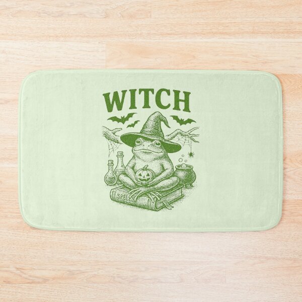 Item preview, A funny witch frog Halloween designed and sold by halazidan.