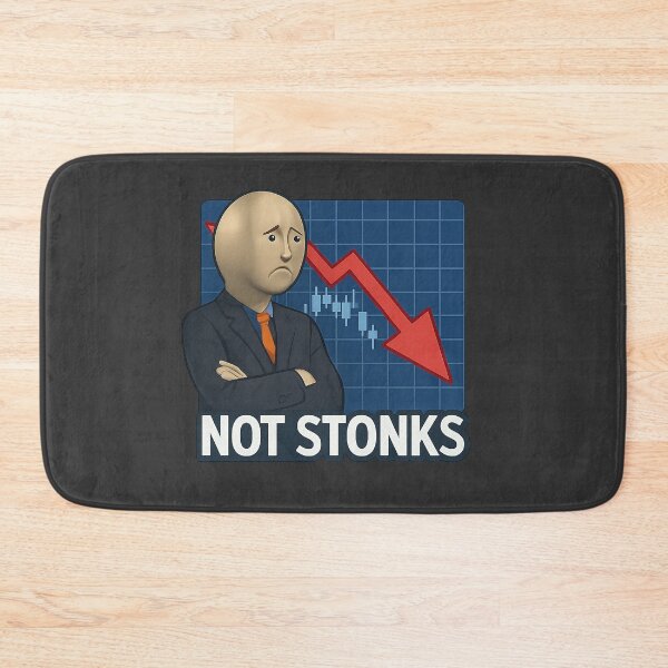 Item preview, Not Stonks Meme Man Design designed and sold by Bratak.