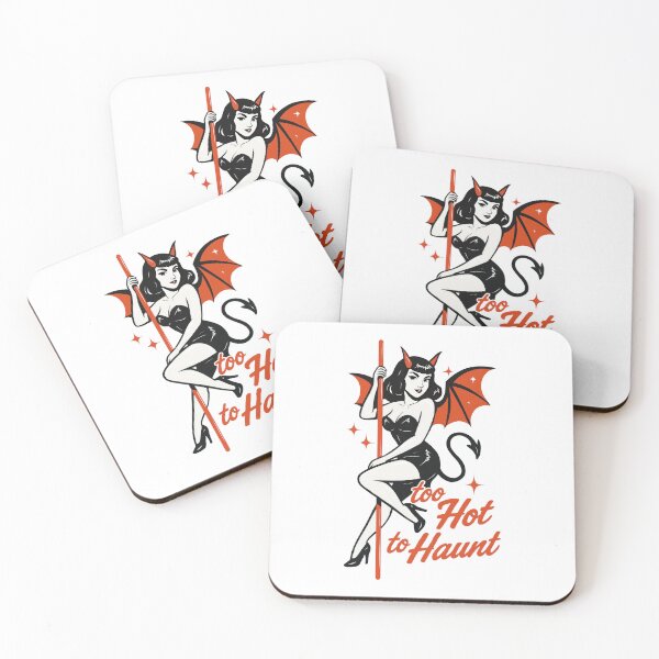 Item preview, Too Hot To Haunt Pinup Halloween designed and sold by CleanDecor.