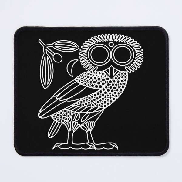 Item preview, Owl of Athena [Black + Wreath and Crescent] designed and sold by jorellaf.