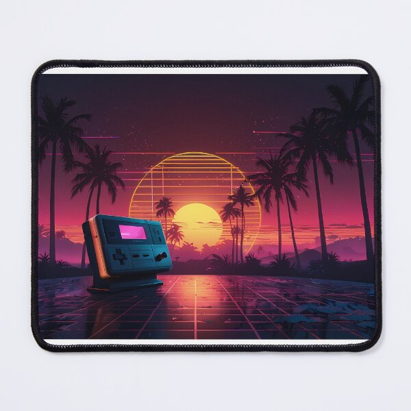 Item preview, Vaporwave Neon Sunset Retro Gaming Console 80s Synthwave Aesthetic designed and sold by FluffyPeels.