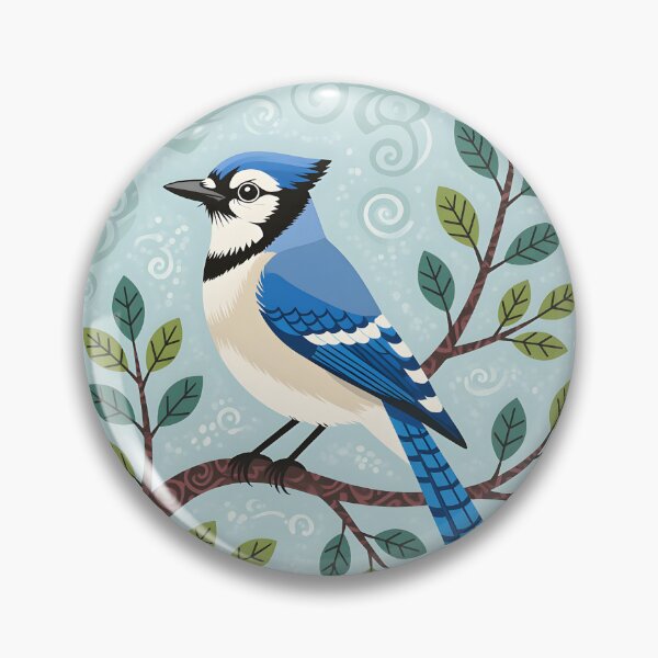 Item preview, Blue jay bird perched on a branch designed and sold by Ponted.
