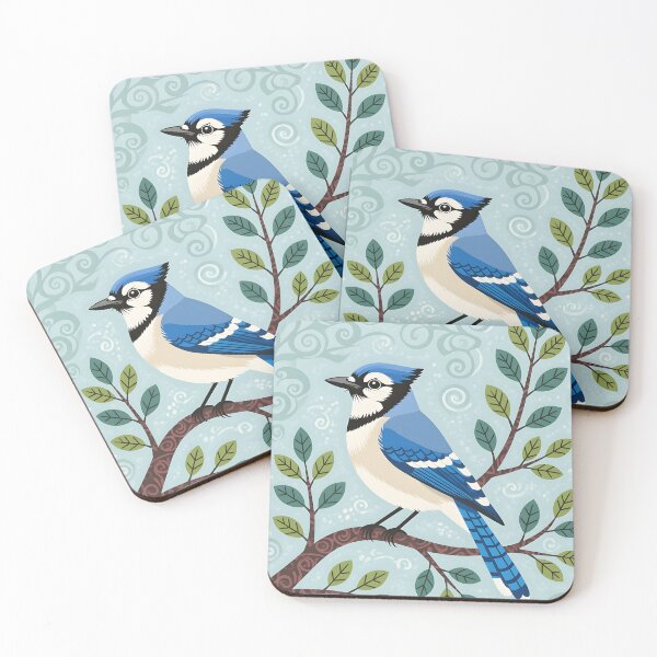 Item preview, Blue jay bird perched on a branch designed and sold by Ponted.