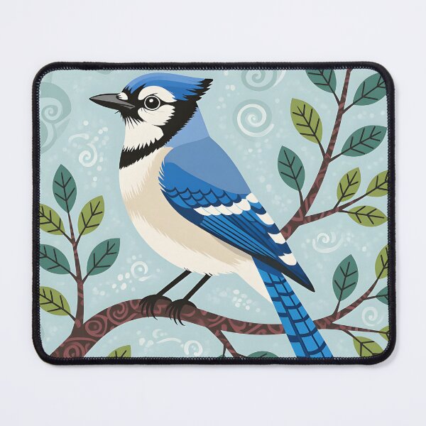Item preview, Blue jay bird perched on a branch designed and sold by Ponted.