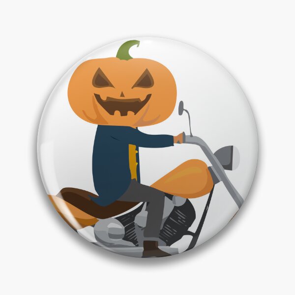 Item preview, Pumpkin head riding a motorcycle designed and sold by 79Graphics.