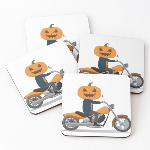 Item preview, Pumpkin head riding a motorcycle designed and sold by 79Graphics.