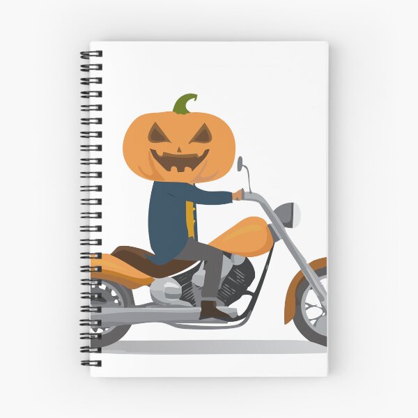Item preview, Pumpkin head riding a motorcycle designed and sold by 79Graphics.