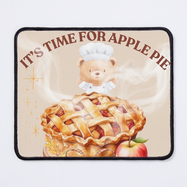 Item preview, Cute Bear Baking Cozy Apple Pie designed and sold by Cherry Peony.