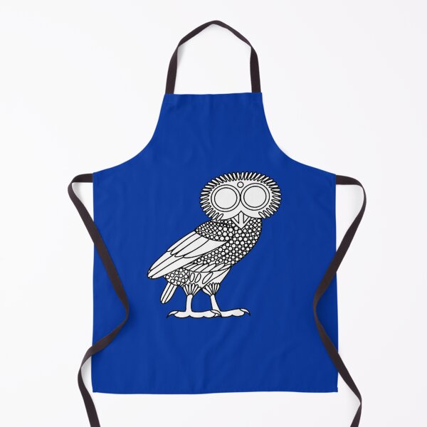 Item preview, Owl of Athena [White on Blue (owl only)] designed and sold by jorellaf.