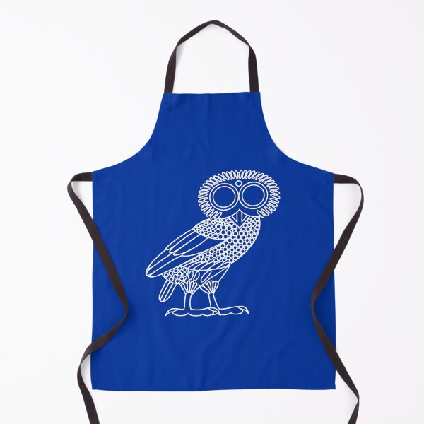 Item preview, Owl of Athena [White Outline on Blue (owl only)] designed and sold by jorellaf.