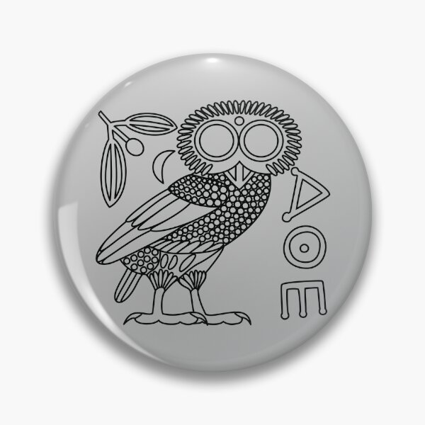 Item preview, Owl of Athena [Black Outline + All] designed and sold by jorellaf.