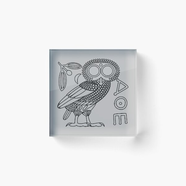 Item preview, Owl of Athena [Black Outline + All] designed and sold by jorellaf.