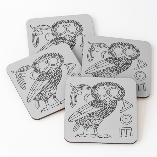 Item preview, Owl of Athena [Black Outline + All] designed and sold by jorellaf.