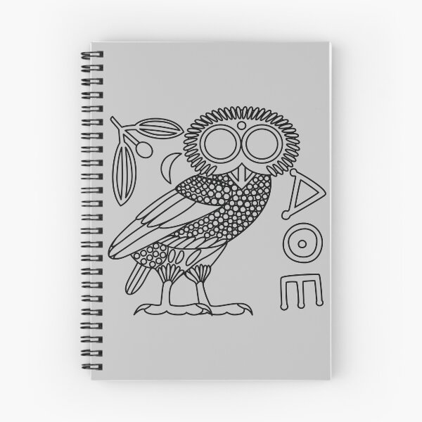 Item preview, Owl of Athena [Black Outline + All] designed and sold by jorellaf.