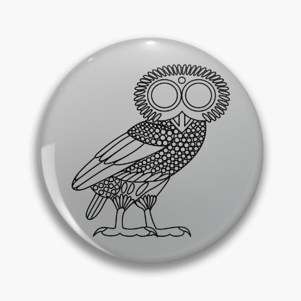 Item preview, Owl of Athena [Black Outline (owl only)] designed and sold by jorellaf.