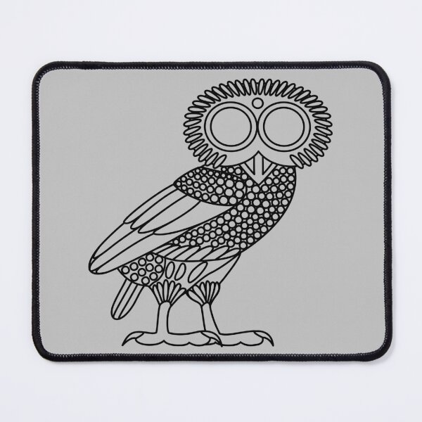 Item preview, Owl of Athena [Black Outline (owl only)] designed and sold by jorellaf.
