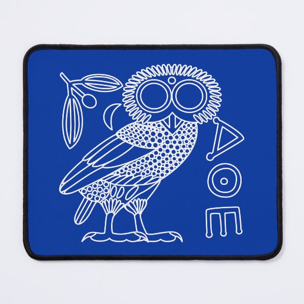 Item preview, Owl of Athena [White Outline on Blue + All] designed and sold by jorellaf.