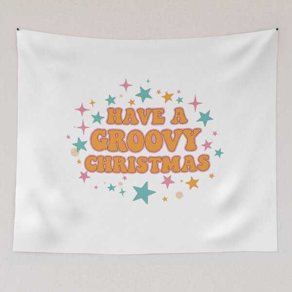 Item preview, Have a Groovy Christmas Retro 70s Design designed and sold by ArtByYunus.