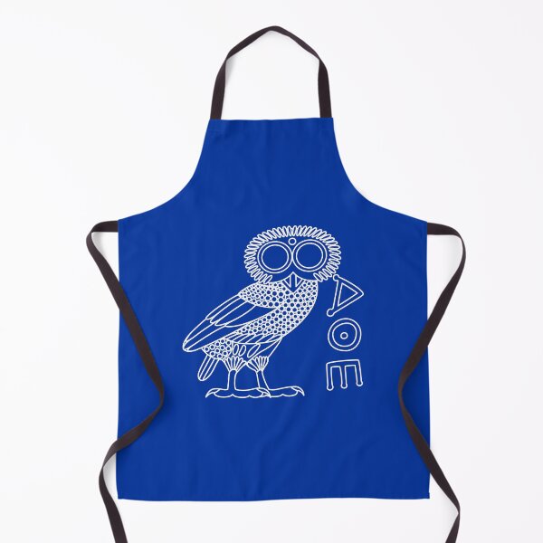 Item preview, Owl of Athena [White Outline on Blue + Ethnicon] designed and sold by jorellaf.