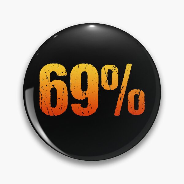 Item preview, 69% in Hot Orange Grunge Typography designed and sold by Memes N Lore .