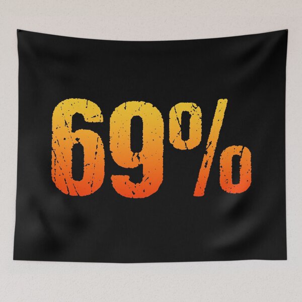 Item preview, 69% in Hot Orange Grunge Typography designed and sold by Memes N Lore .
