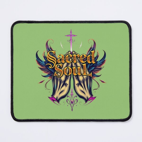 Item preview, Sacred Soul Gothic Praying Hands Vintage Tattoo Design - Spiritual Art T-Shirt designed and sold by karim38.