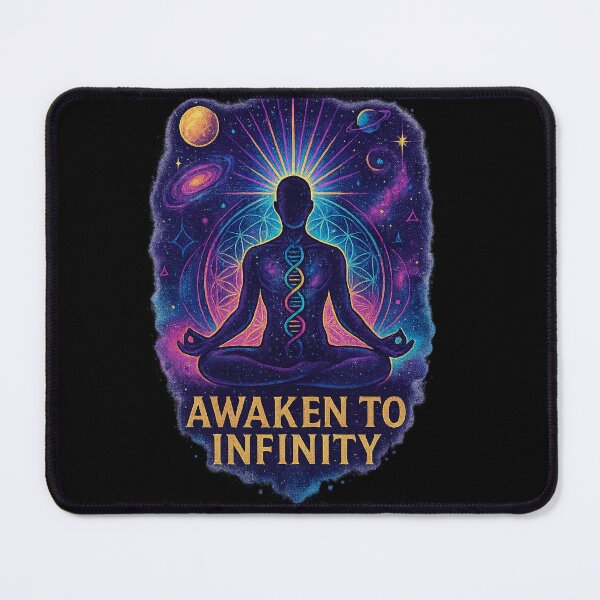Item preview, Awaken to Infinity Cosmic Awakening Psychedelic Artwork – Meditation, DNA Spiral, Sacred Geometry, Visionary Esoteric Spiritual Galaxy Art for T-Shirts, Stickers and Posters designed and sold by magicstudiooo.