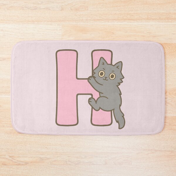 Item preview, Alphabet “H” – Cute Fluffy Cat Initial Sticker designed and sold by wwshd.