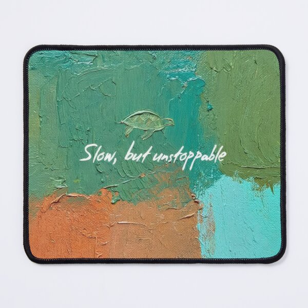 Item preview, Slow but Unstoppable – Abstract Turtle Painting, Resilient Spirit Art designed and sold by Ombrya.