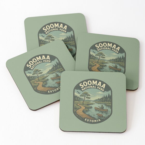Item preview, Soomaa National Park Sticker - Estonia Vintage Travel Emblem designed and sold by Planthem.
