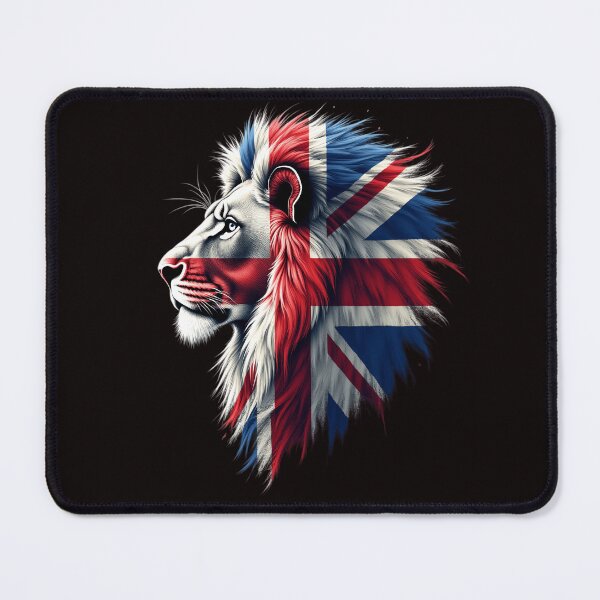 Item preview, UK Flag Union Flag Patriotic Union Jack Flag Lion Face Design designed and sold by adsman68.