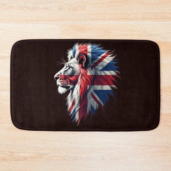 Item preview, UK Flag Union Flag Patriotic Union Jack Flag Lion Face Design designed and sold by adsman68.