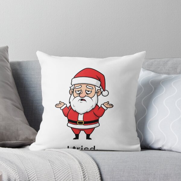 Item preview, "I Tried" Funny Santa Sarcastic Christmas Design designed and sold by ArtByYunus.