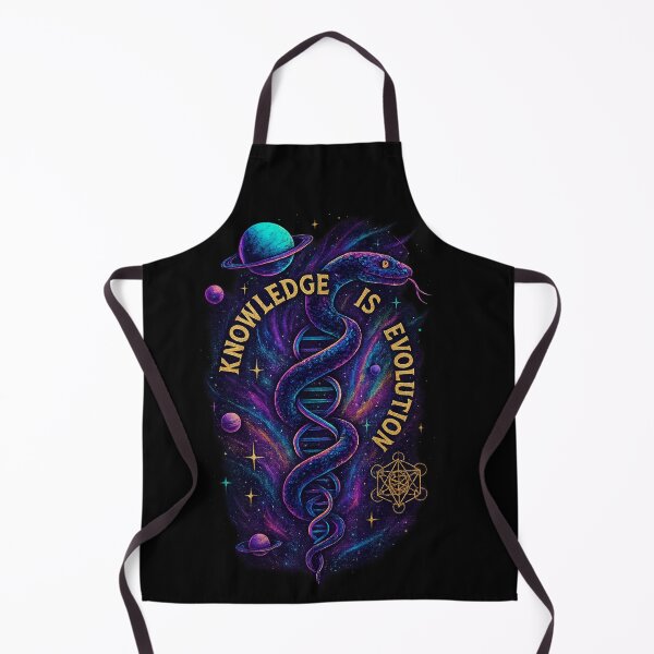 Item preview, Knowledge Is Evolution Galactic Serpent Cosmic Artwork – Psychedelic Snake, DNA Spiral, Sacred Geometry, Visionary Esoteric Spiritual Galaxy Art for T-Shirts, Stickers and Posters designed and sold by magicstudiooo.