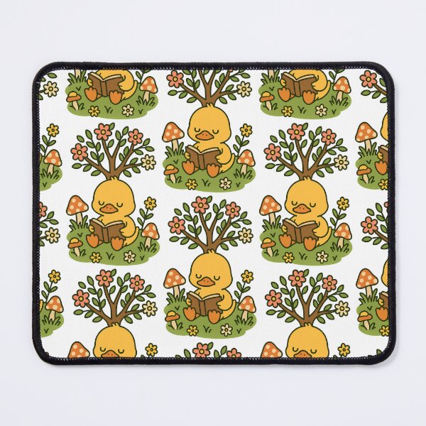 Item preview, Cute Duckling Reading Under a Tree Book Lover Design designed and sold by TeeTimeTreasure.