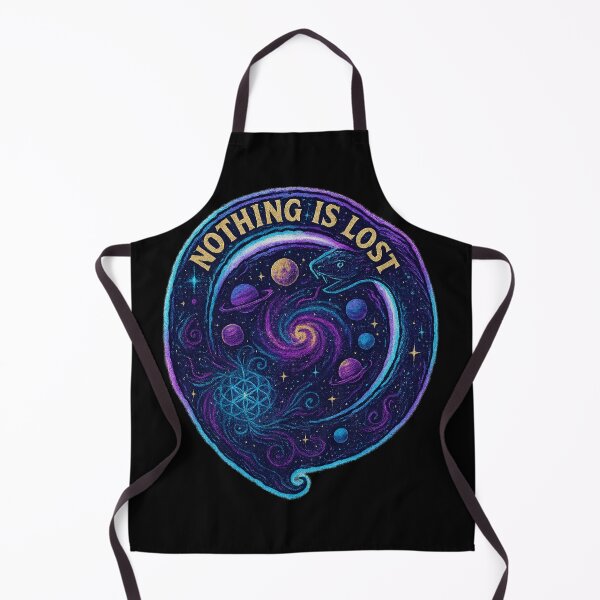 Item preview, Eternal Flow Nothing Is Lost Cosmic Artwork – Psychedelic Ouroboros Snake, Sacred Geometry, Visionary Esoteric Mystical Spiritual Galaxy Art for T-Shirts, Stickers and Posters designed and sold by magicstudiooo.