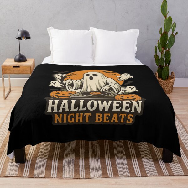 Item preview, Spooky Ghost DJ – Halloween Night Beats Retro Design designed and sold by ALITOPRINCE.