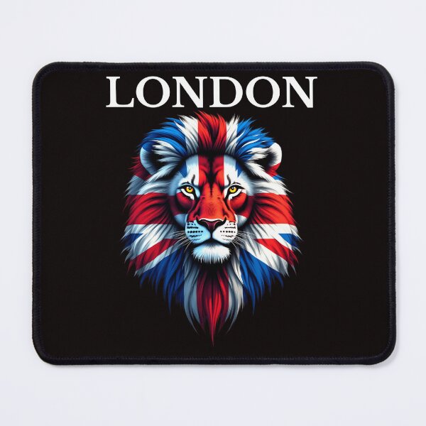 Item preview, London UK Flag Union Flag Patriotic Union Jack Flag Lion Face London Design designed and sold by adsman68.