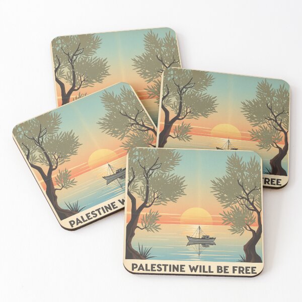Item preview, Palestine Will Be Free - Vintage Sunrise Poster Art designed and sold by spectomine.