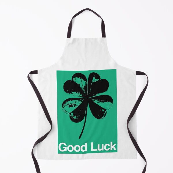 Item preview, Good Luck in Black and White on Green designed and sold by Type, Wine, etc..