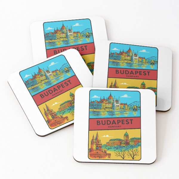 Item preview, Budapest Hungary Vintage Style Decal designed and sold by Decal Mania.